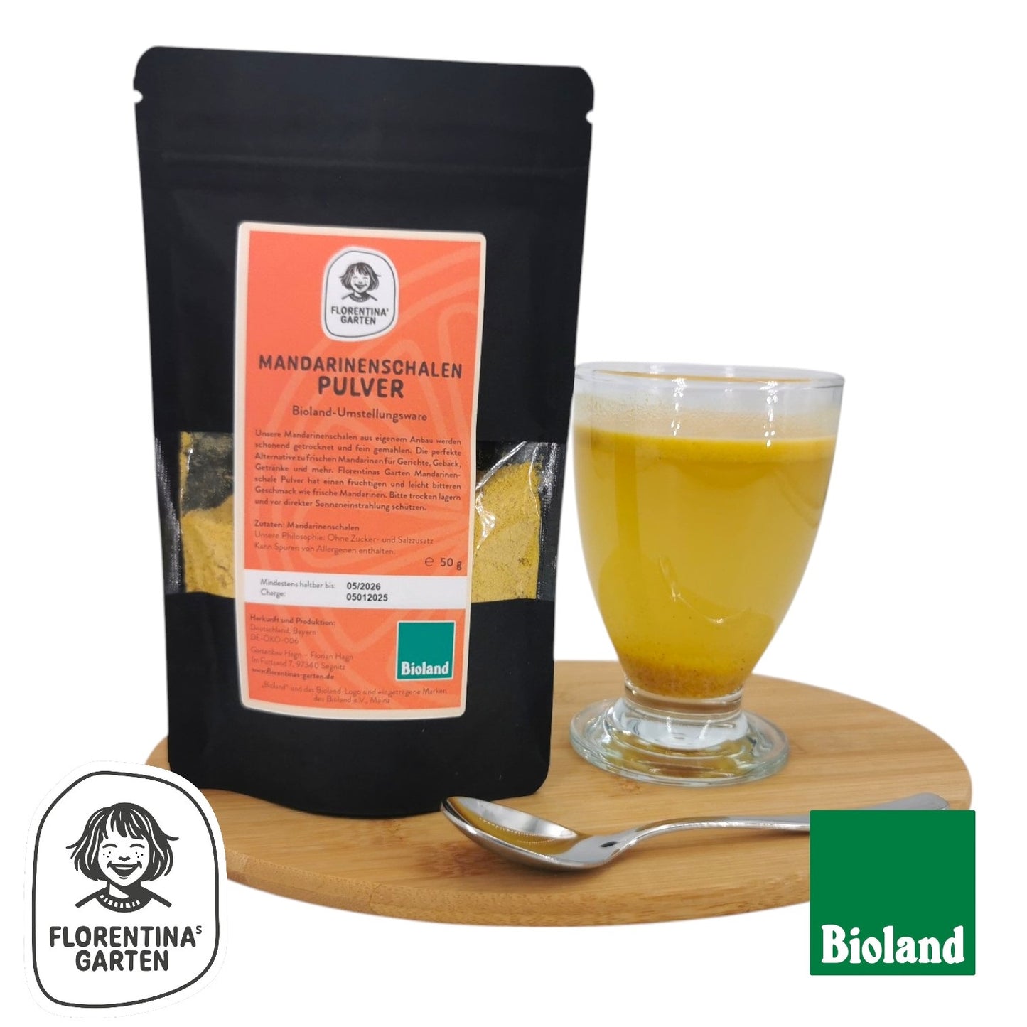 Mandarinen schalen Pulver | 50g | Bioland