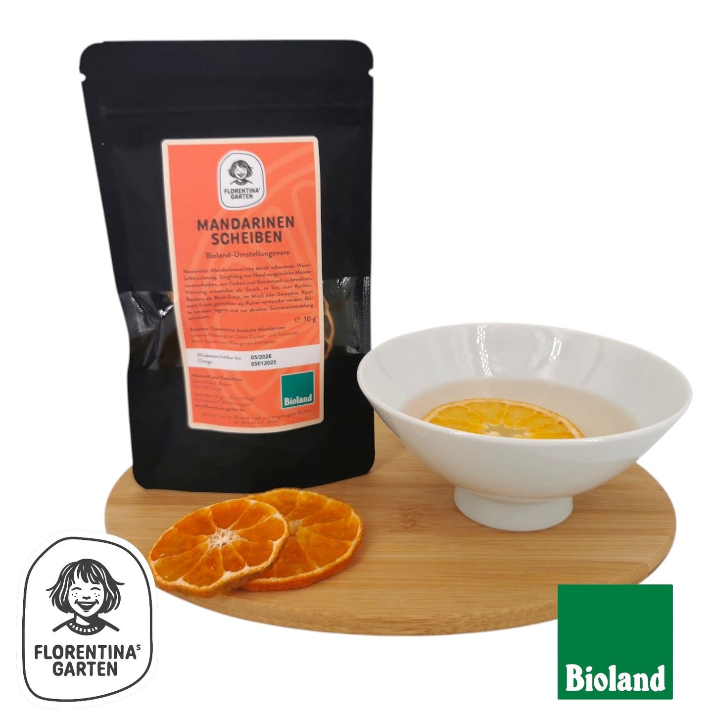Mandarinen Scheiben | getrocknet | 10g | Bioland
