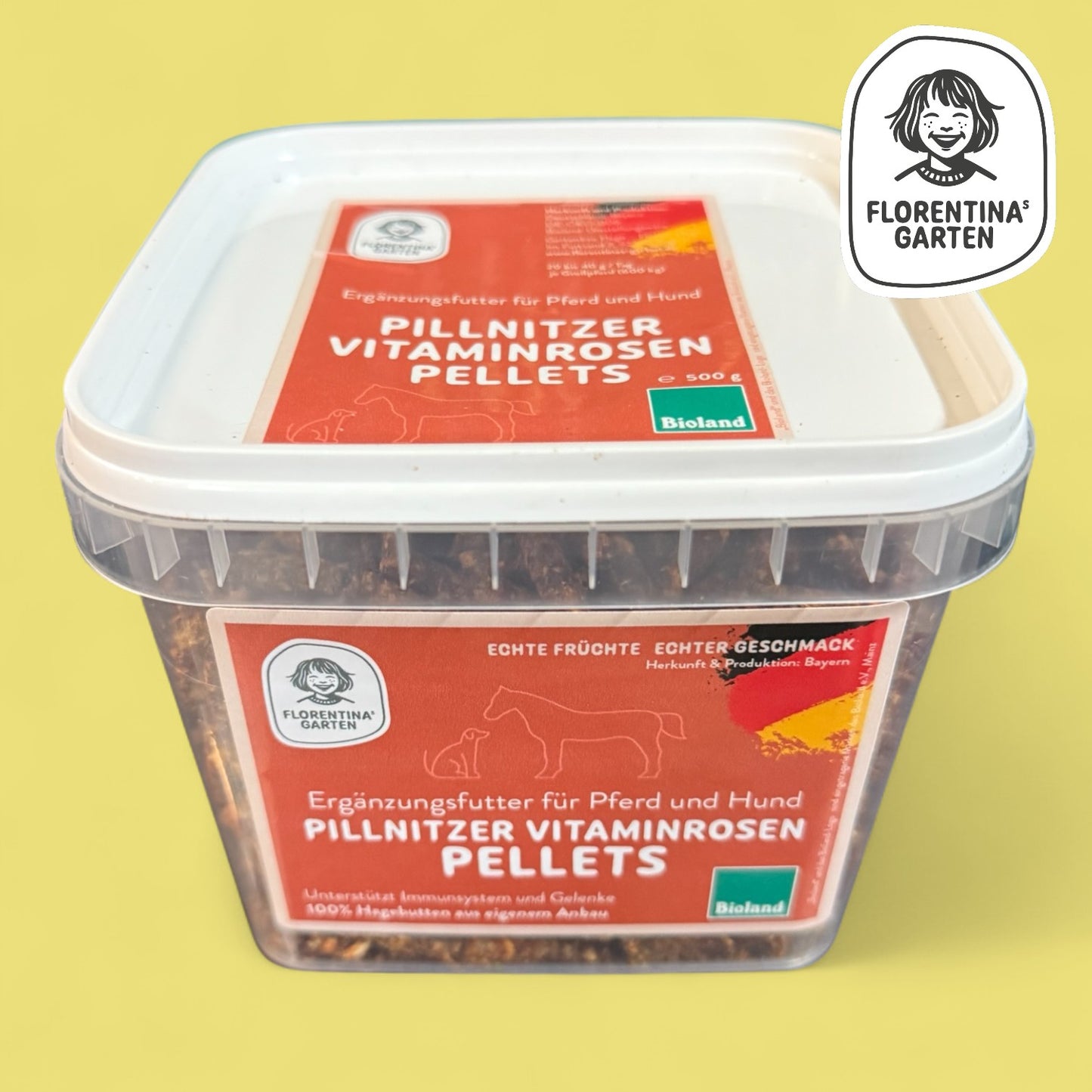 Pillnitzer Vitaminrosen Pellets für Pferd & Hund | 500 g | Bioland