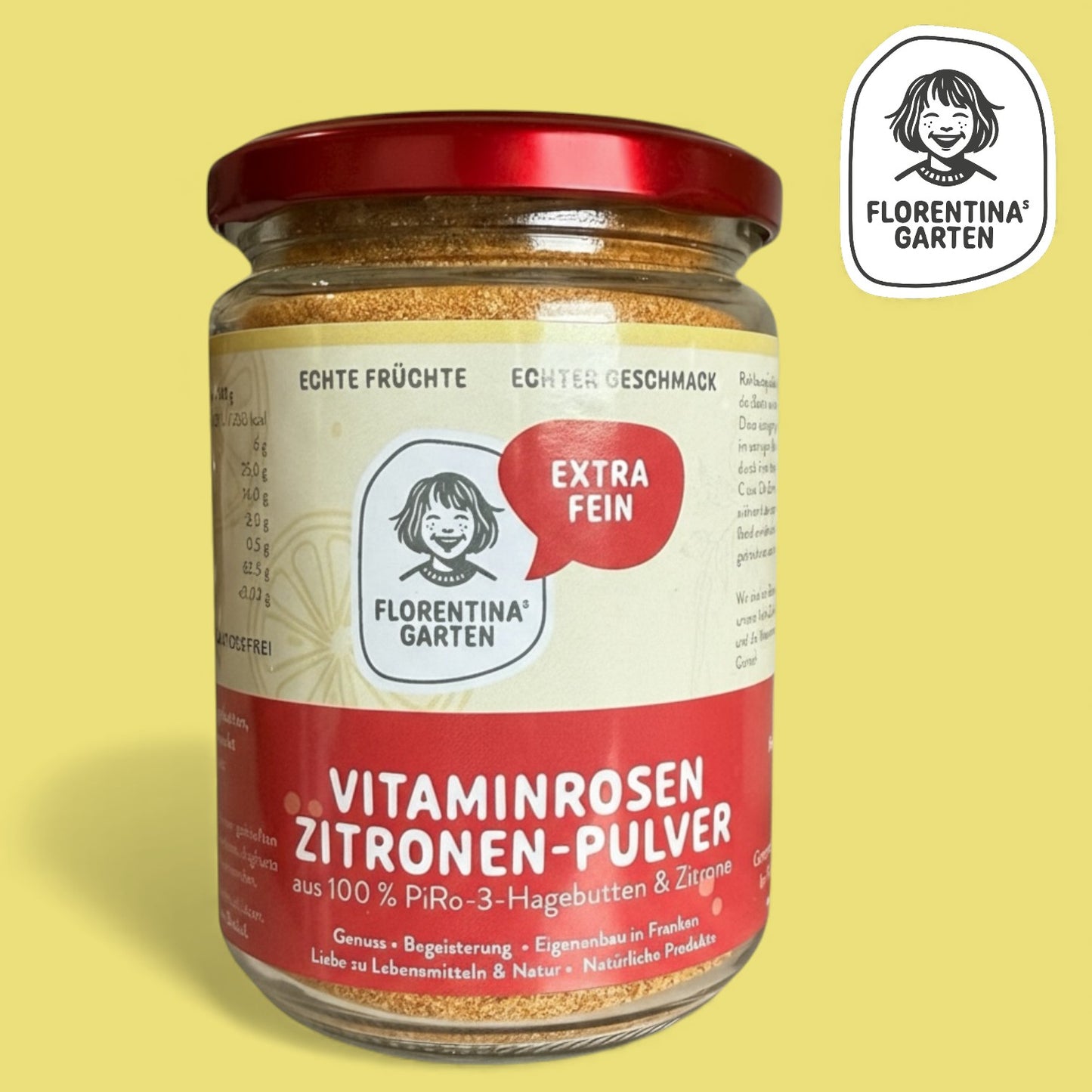 Vitaminrose Hagn-butten Zitronen Pulver | 180 g