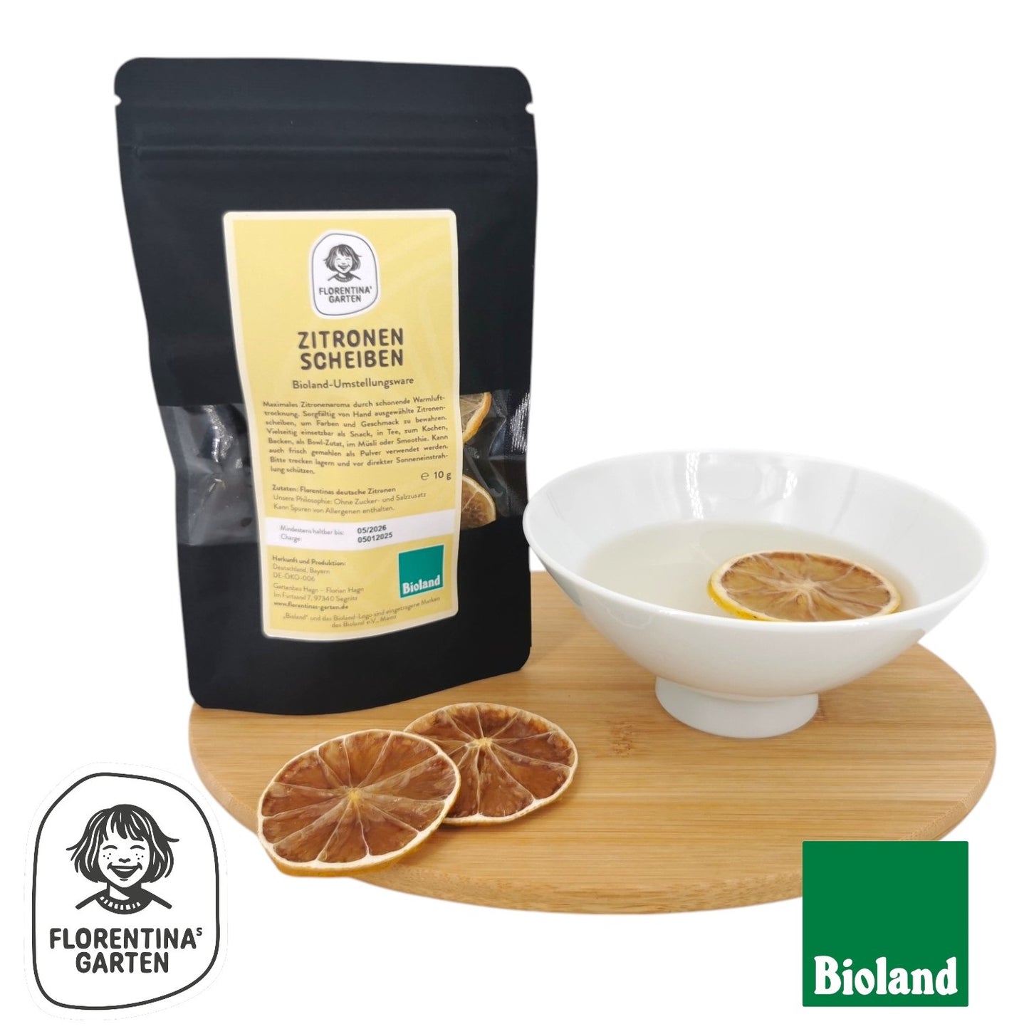 Zitronen Scheiben | getrocknet | 10g | Bioland