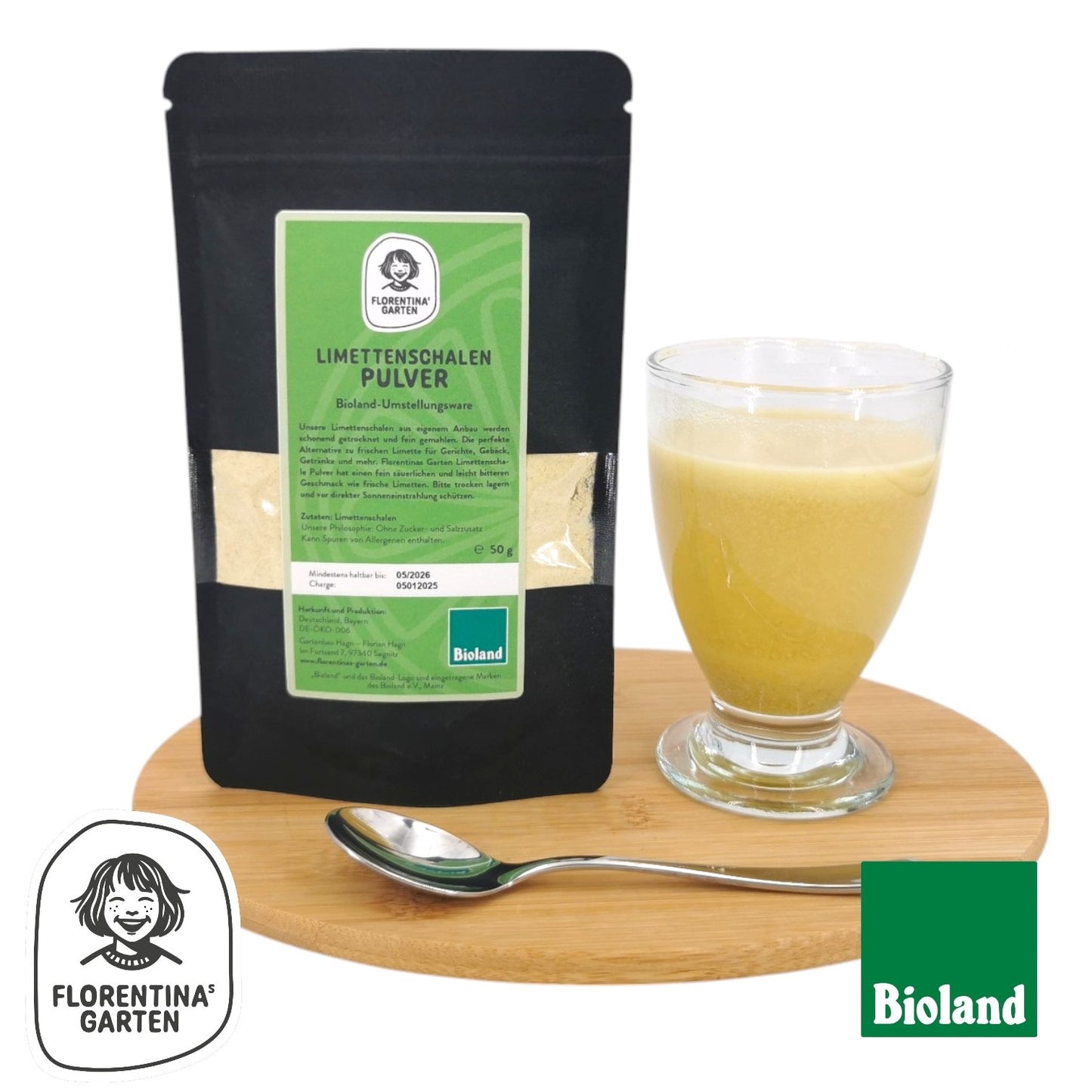Limetten schalen Pulver | 50g | Bioland