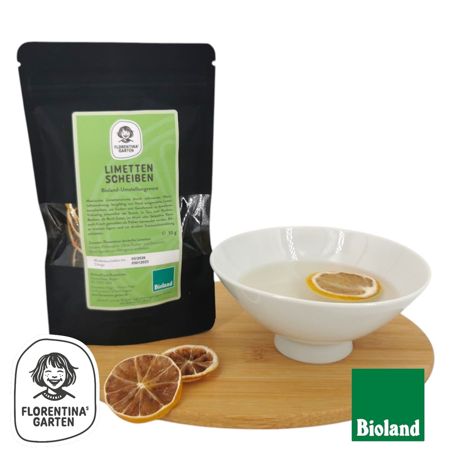 Limetten Scheiben | getrocknet | 10g | Bioland
