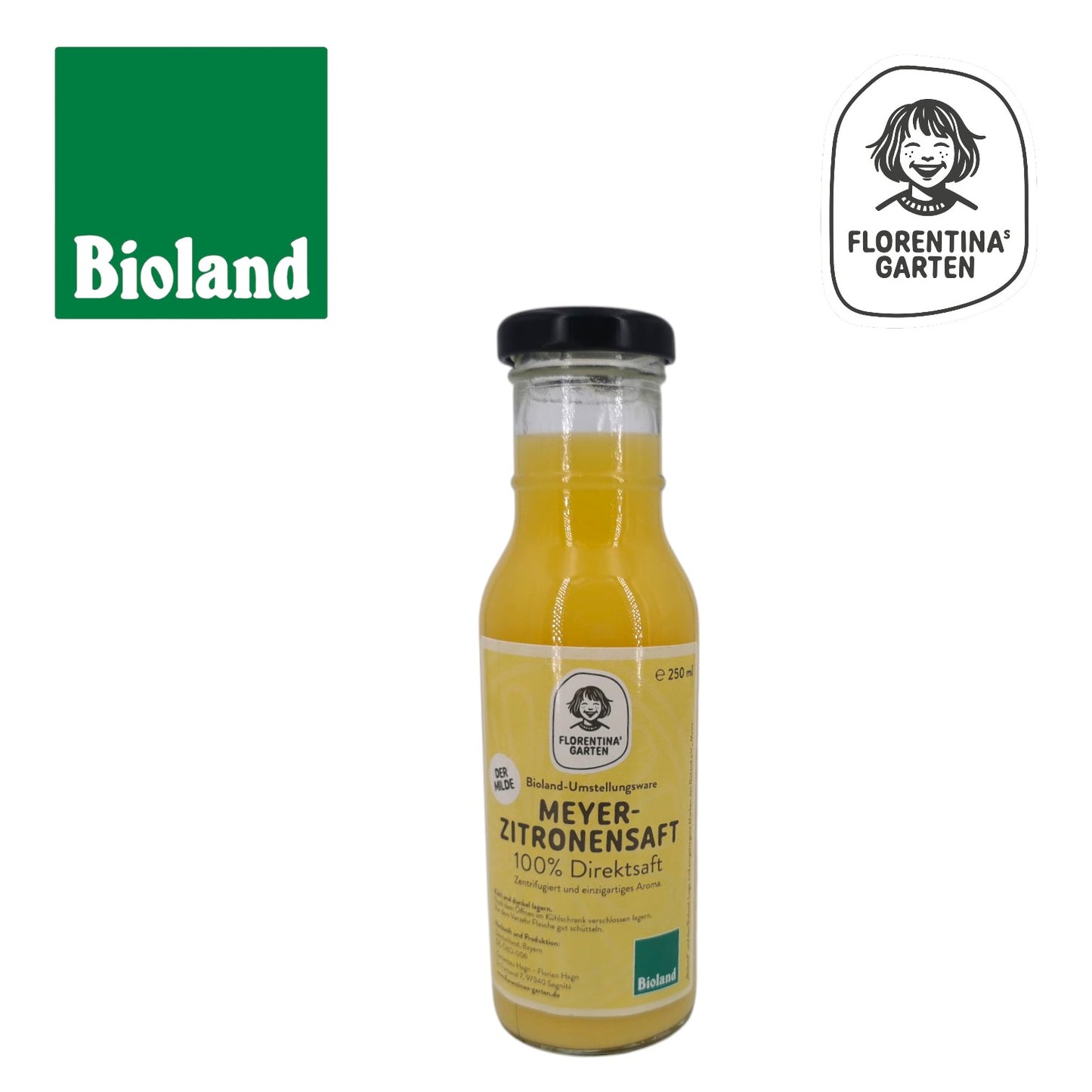 Meyer Zitronen Saft | Der Milde | 100 % Direktsaft | 250 ml | Bioland