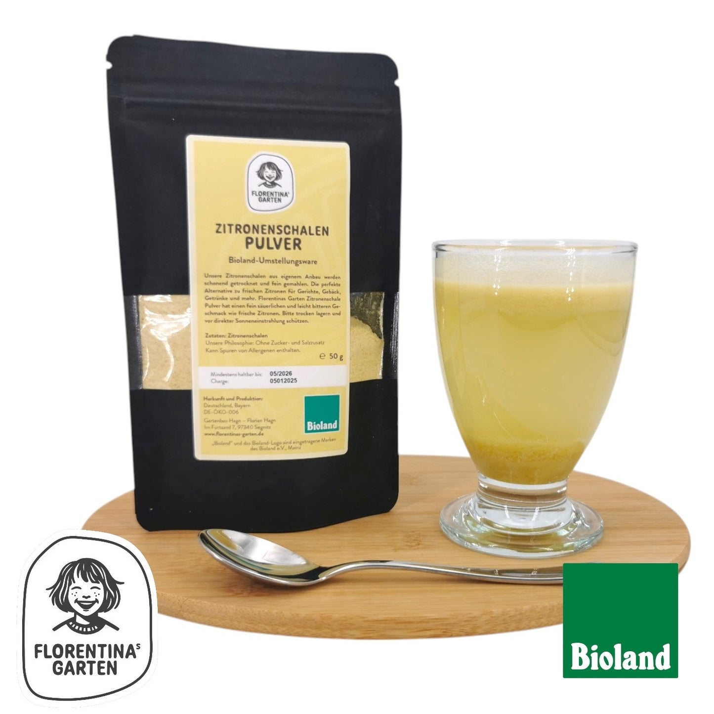 Zitronen schalen Pulver | 50g | Bioland