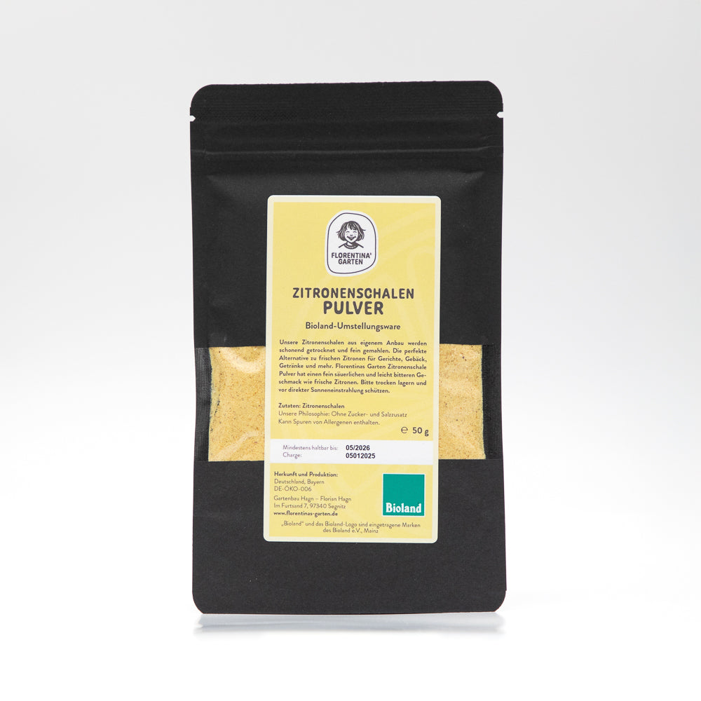 Zitronen schalen Pulver | 50g | Bioland